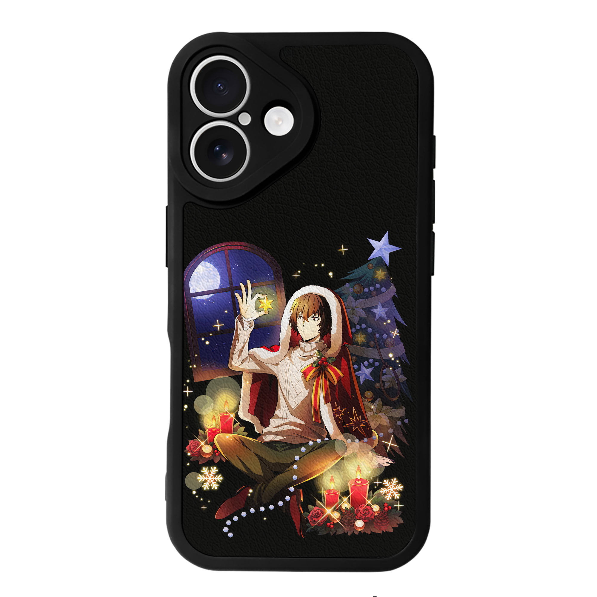 （画像用） 文豪ストレイドッグス Bungo Stray Dogs 【iPhone 16シリーズ対応】シリコンスマホケース（レザー調） 材質：シリコン
